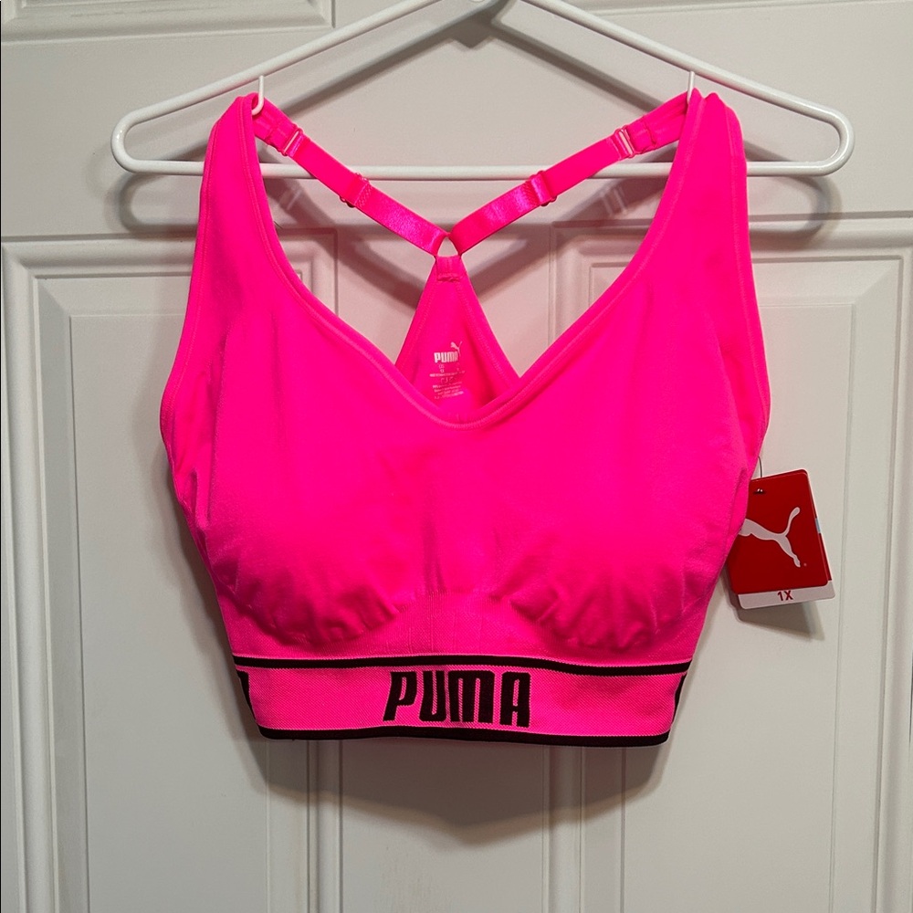 PUMA Vibrant Pink Sports Bra